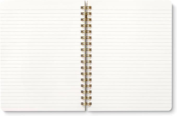 Compendium Spiral Notebook – Good Things Are Always Beginning – A Designer Spiral Notebook with 192 Lined Pages, College Ruled, 7.0”W x 9.25”H
