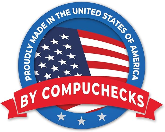 Compuchecks Check on Top Blank Check Paper - 1000 Pack, Quick-Books & Laser Printer Compatible - Security Business Checks with Voucher - 8.5" x 11" Burgundy Diamond