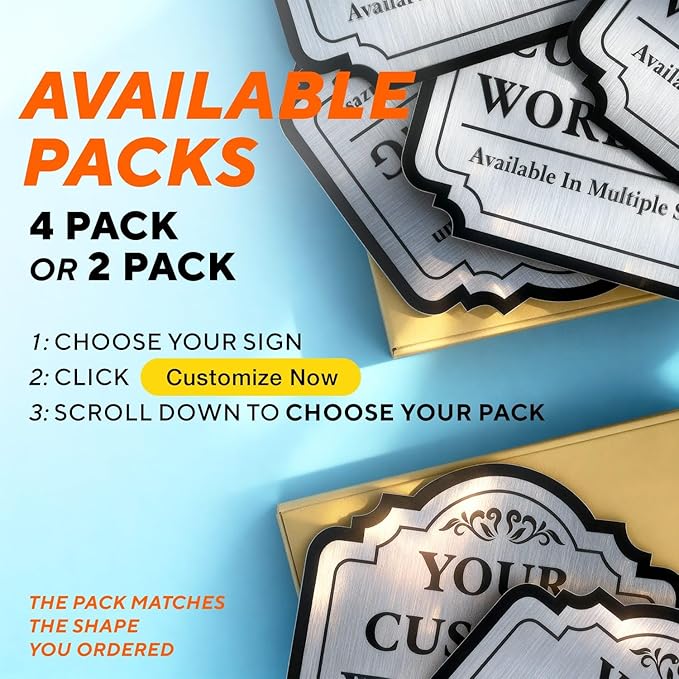 Custom Decorative Outdoor Signs, Personalized Aluminum, Custom Driveway, Waterproof Sign Made in USA, Silver 24x18 In
