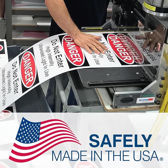Custom OSHA Style Danger Sign 24" x 36" Aluminum Sign, Customizable "Your Text Here", by AccuformNMC Made in USA