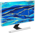 Baocicco Royal Blue Marble Waterproof TV Cover 70 Inch Creative Design Monitor Accessories Laptop TV LCD Screen Television Decoration for Tablet LED LCD OLED TVs Decorations