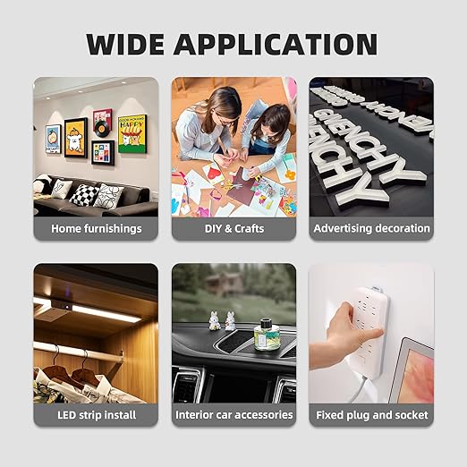 Double Sided Foam Tape 0.75in×20Ft 2 Pack, Heavy Duty Mounting Tape Made of 3M PE Foam for LED Strips, Signs, Home Decor, Waterproof Adhesive for Plastic, Metal, Glass, Indoor & Outdoor Use