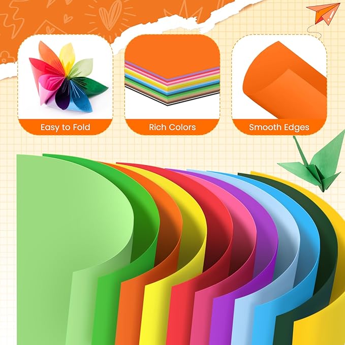 Colored Card Stock, 180GSM 65LB Color Cardstock Paper, 40 Sheets 8.5 x 11 Inch Craft Construction Paper Bulk for Card Making, Scrapbooking, DIY Crafts, Printing, School & Office(Lemon Yellow)