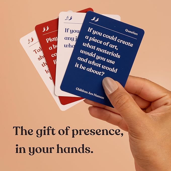Children are Human | 140 Conversation Cards to Help Bond with Kids | Card Game for Elementary School Children | Designed by Experts for Grades 2-5 | Ages 7-10+