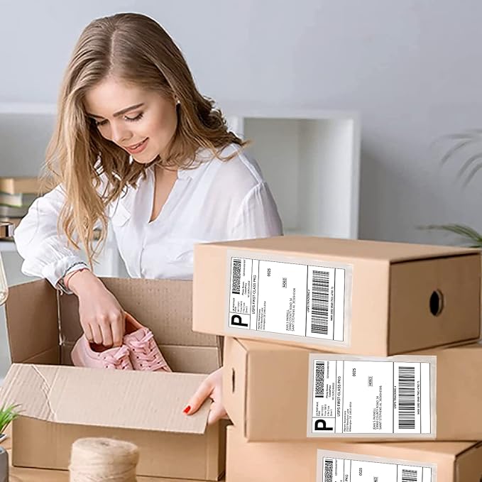 Packing List Envelopes, Clear 6” x 9” Self Adhesive Shipping Labels Envelope Pouches 4000 pack