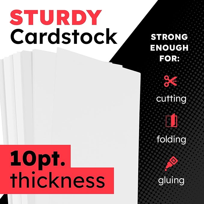 Hygloss Large Poster Board 22x28 - 50 Poster Boards Bulk Pack - 10 Pt. Thickness White Poster Board Paper for Projects, Presentations, Displays, Signs, Crafts - Blank Posterboard Multipack 22" x 28"