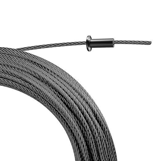BLIKA 150 Pack Black Stainless Steel Protector Sleeves for 1/8" Deck Cable Railing, for Wood/Composite Posts, T316 Marine Grade, Black Cable Railing Protector Sleeves