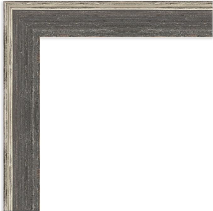 Amanti Art Grey Framed Magnetic Board 17x23 Small Vision Board for use with Magnets, 100% Metal Sheet to Display Items as Office Decor or for Home Organization in mudroom, Kitchen or Kids Room