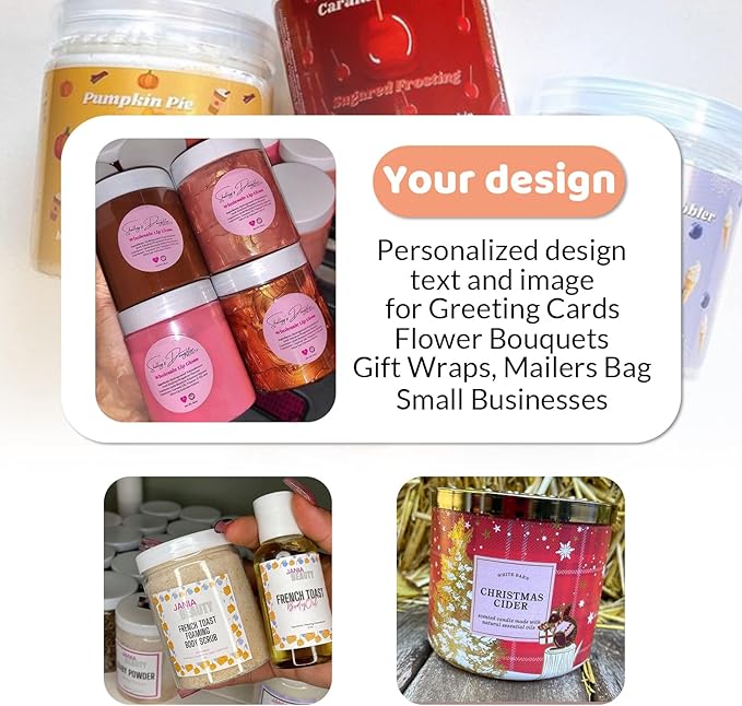 Custom Personalized Labels - 100-500 Stickers With Any Image, Logo, and Text for Business, Thank You Labels (Diamond, 4X2 Inch)