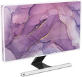 Baocicco Fashion Violet Marble Waterproof TV Dust Cover 37, 38, 39 Inch Anti-Static Dustproof Creative Design TV Screen Cover TV Screen Covers Sleeve Compatible with PC Desktop and TV LED LCD OLED