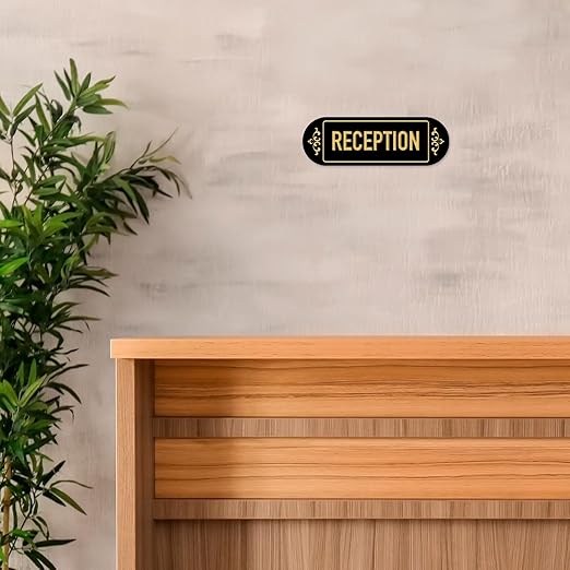 Custom Wall or Door Sign, Personalized Buble Plaque Engraved Message For Bussiness, Property And Home Indoor/Outdoor, 2x6 Inches, Made in USA by Sigo Signs