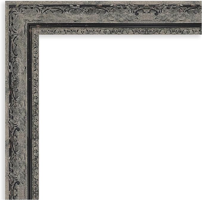 Amanti Art Black Framed Magnetic Board 28x44 Large Vision Board for use with Magnets, 100% Metal Sheet to Display Items as Office Decor or for Home Organization in mudroom, Kitchen or Kids Room