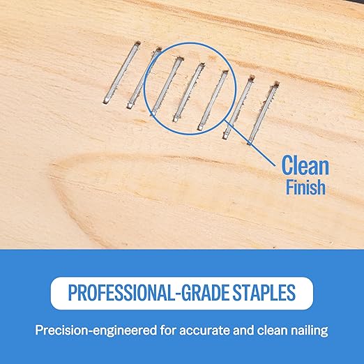 meite 21 Gauge Upholstery Staples, 1/2-Inch Crown with 1/4-Inch Length Galvanized Heavy Duty Staples for Staple Guns MT8016, MT8016S, and MT8016SLN (10,000 Counts)