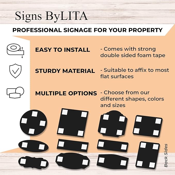 Standard Conference Room Sign - Black - Medium 1 Pack
