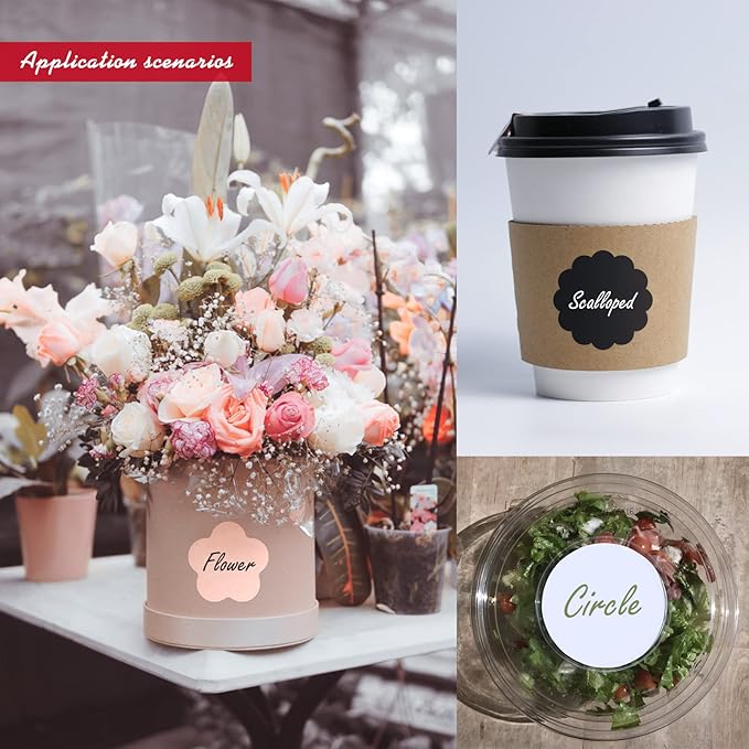 AHEADGOODS Custom Stickers - Personalized Labels, Watercolor Style, Vinyl Material, Circle & Round Shapes, 100 Labels