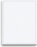 Graph Paper Pad for Blueprint Drawings, Drafting, Engineering Drawing, and Planning - Graph Paper 8.5x11 Blueprint Quadrille Grid Paper Pads with Blue Lines, High Brightness 50 Sheets (1-Pack)