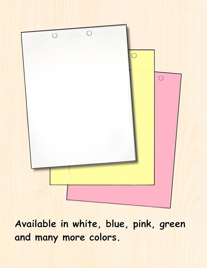 Limited Papers(TM) Writing and Copy Paper, Variation of Colors 8.5" x 11", 5 Hole Top-Punched, 20 Pound Text, 500 Sheets Per Ream. (5000, Buff)
