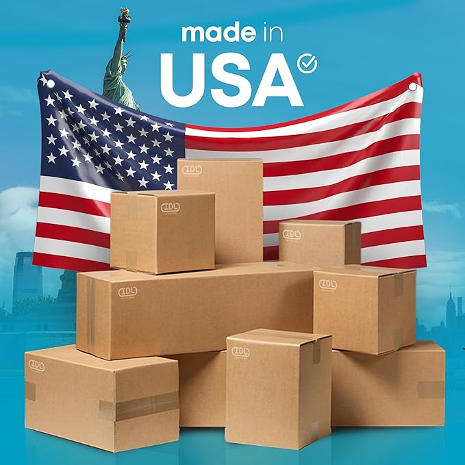Small Moving & Shipping Boxes 9 x 6 x 2 inches (5-Pack) - Extra Strength 200 lb vs Regular - Corrugated Strong Cardboard Boxes - Small Box for Shipping - Corrugated Packaging Box by IDL Packaging