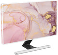 Baocicco Pink Gold Marble Waterproof Screen TV Cover 50, 51, 52 Inch Decorative Modern Television Cover for Home TV Screen Texture Dust Proof Monitor Covers for Television Screen LED LCD OLED TVs