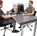OBEX Acrylic Free Standing Screen, Divider for Desk Privacy Home & Office Partitions for Table Top Workstation, Portable Cubicle Panel for Work, 24" x 24", Clear