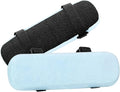 MOSISO Chair Armrest Pads (2 Pack), Memory Foam Home/Office Chair Arm Rest Covers Comfy Computer Gaming Elbow Cushion Removable Washable Elbow Support Forearm Pressure Relief, Air Blue