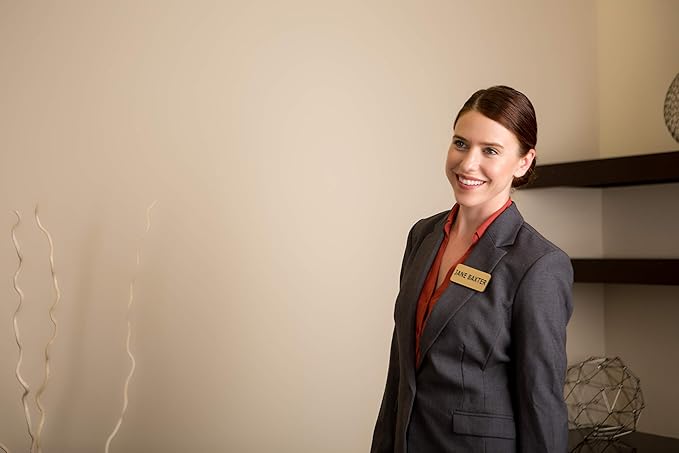 Custom Engraved Name Tag Badges – Personalized Identification with Pin or Magnetic Backing, 1 Inch x 3 Inches, Yellow/Black