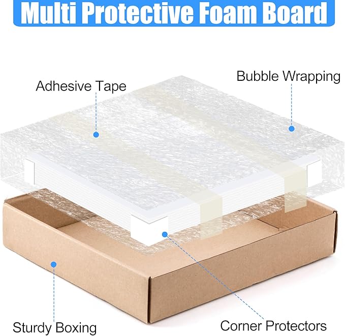 ToLanbbt 3 Pack White Foam Board, 24 x 36 x 3/16" Thick Foam Core Acid Free Poster Foamboard for Art Craft Projects, Painting, Displaying, Signage, Wedding, School