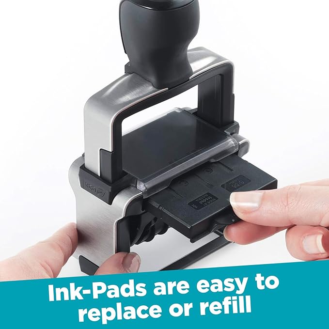 Trodat 5430 Professional Self-Inking Date Stamp with Scanned - Red Ink