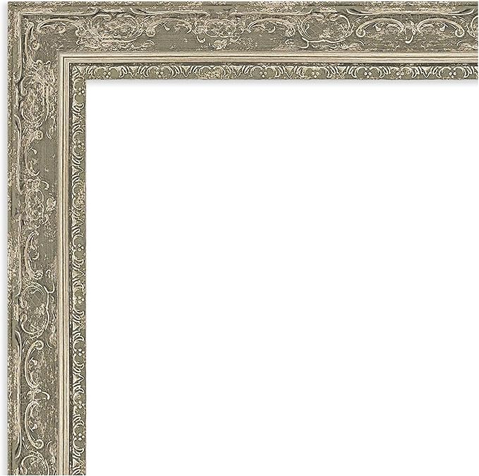 Amanti Art Silver Framed Magnetic Board 22x28 Medium Vision Board for use with Magnets, 100% Metal Sheet to Display Items as Office Decor or for Home Organization in mudroom, Kitchen or Kids Room