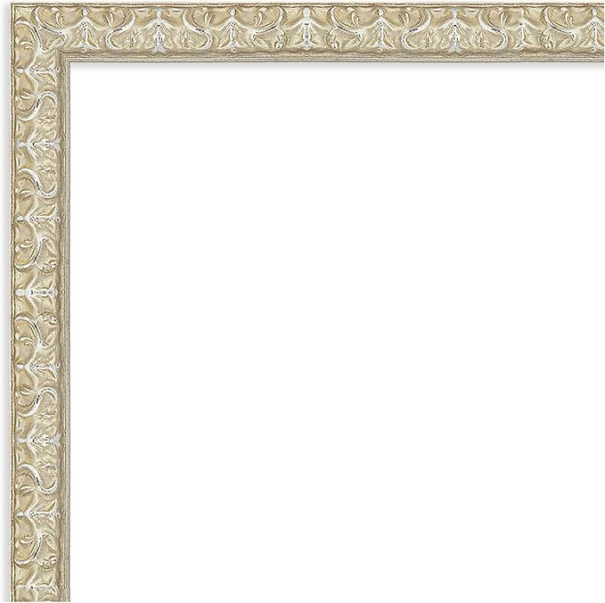 Amanti Art Silver Framed Magnetic Board 26x26 Medium Vision Board for use with Magnets, 100% Metal Sheet to Display Items as Office Decor or for Home Organization in mudroom, Kitchen or Kids Room