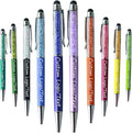 Yucold Customized Pens with Name/Logo - Touch Screen Stylus Ballpoint Pen, Perfect for Weddings, Business & Personalized Gifts (Multicolor,30)