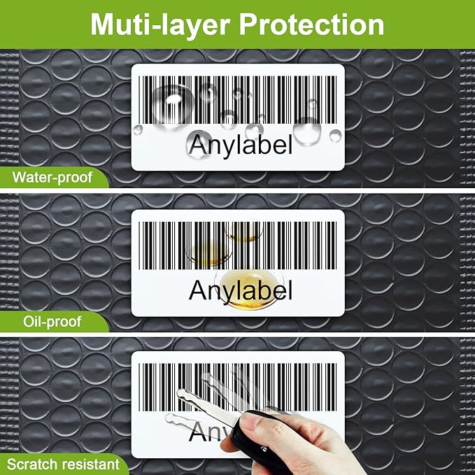 Compatible 2" x 1" Direct Thermal Labels Replacement for Barcodes Postage Address Shipping Compatible with Rollo & Zebra Desktop Printers Adhesive & Perforated (24 Rolls, 1300 Labels/Roll)