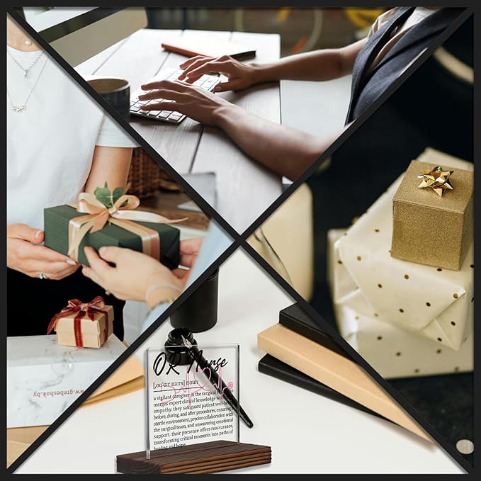OR Nurse Gifts, Thank You Appreciation Gifts for Operating Room Nurse Week Graduation Birthday Christmas Office Desk Decor Decorative Signs Plaque PA003