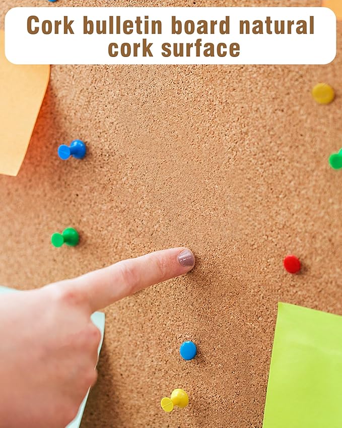 Mifuro 28"x26" Enclosed Bulletin Board, Lockable Weather-Resistant Aluminum Cork Noticeboard for School & Office, Silver Frame w/Cork