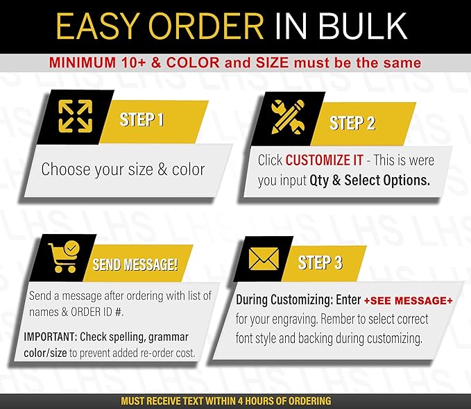 Engraved Door Signs for Office Personalized Mojave Plastic Door Plaque White Letters - Made in USA 2x8 N8