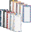Censen 10 Pack 500 Sheets To Do List Notes Daily Checklist Notepads with 50 Sheets Each Undated Color Memo Pad Block Shopping List Pad Weekly Plan Notepad Organizer Planners(Flower Color,Lined)