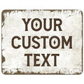 Rustic Custom Sign, Personalized Metal Signs, Gift for Him Men Dad, Man Cave, Indoor and Outdoor Use, Made in The USA