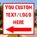 Custom Square Road Arrow Signs - 36 * 36 inches - Highly reflective, suitable for municipal roads and construction sites