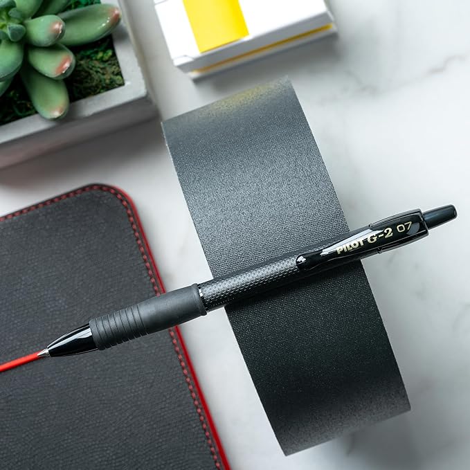 Pilot, G2 Edge Premium Gel Roller Pens, Fine Point 0.7 mm, Gel Pens Black Ink, Pack of 12 - Ideal for School, Journaling & Office Writing