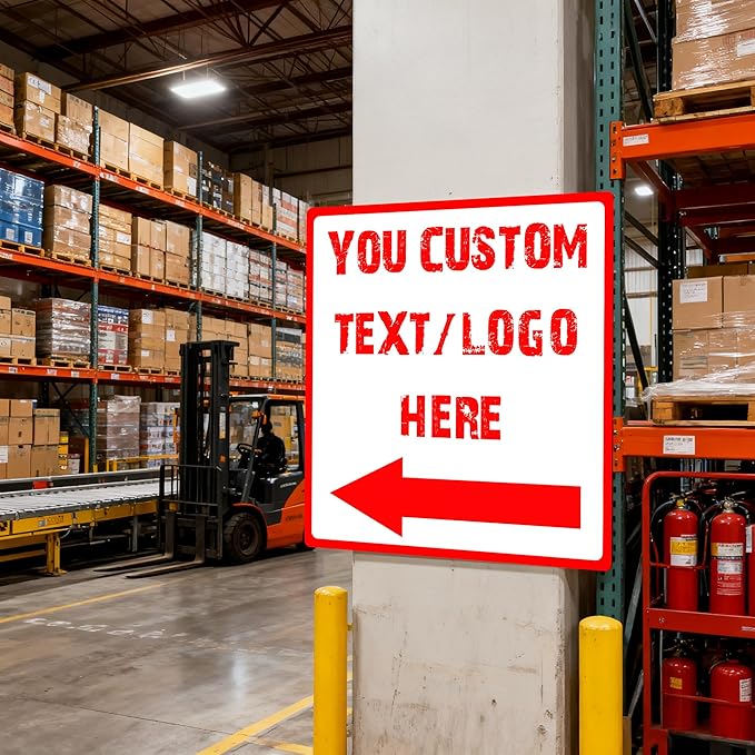 Custom Square Outdoor Signs - 10 * 10 inches - UV-resistant, for parks、 community areas、supermarket