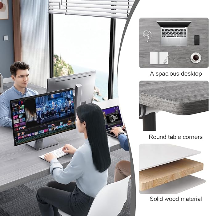 Conference Table,55.1''Folding Conference Room Table for 4-12 People,Mobile Flip Top MeetingTraining Table with Different Coulor and Styles for Offices, Classrooms,Meeting Room (2, 70.8''F)