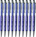 Yucold Customized Pens with Name/Logo - Touch Screen Stylus Ballpoint Pen, Perfect for Weddings, Business & Personalized Gifts (Royal blue,100)