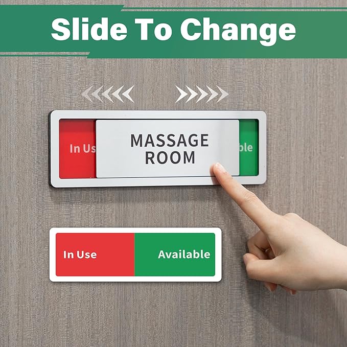 Psychologist Office Door Sign,Do Not Disturb- In Use/Available Slider Signs for Counseling Centers,In Session Door Sign for Therapists