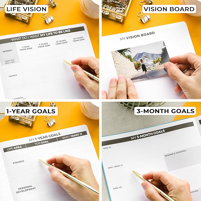 Clever Fox Planner PRO – Weekly & Monthly Life Planner to Increase Productivity, Time Management and Hit Your Goals, 8.5x11″ (Blue)