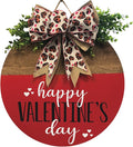 Wood front door sign Wood sign Home decor Welcome sign Sign for front door House warming gift Wedding gift (Happy Valentine's Day(UV014(A60) S005), 18" Width)