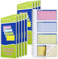 Sinmoe 10 Pcs Spiral Bound Phone Message Book with Carbon Copy 5-1/2" x 11" 2 Part Colorful Carbonless Telephone Message Pads Duplicate Spiral Phone Call Log Book for Business Office (Green,Blue)