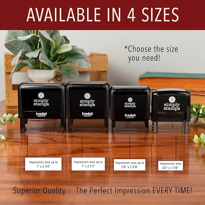 The Duncans Personalized Self-Inking Address Stamp | Envelope Return Address Stamp for Couples and Families | Custom Rubber Address Stamp (1, Medium)