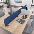 Escape 12" Freestanding Desk Divider | Eco-Friendly Acoustic Privacy Screen | Noise Reducing Desk Partition | 35" Wide | Sesame Black