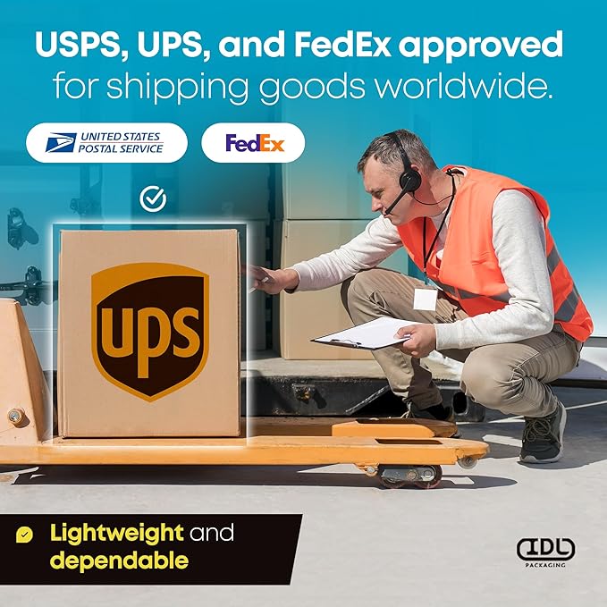Large Moving & Shipping Boxes 20x15x9 inches (10-Pack) - Extra Strength 200 lb vs Regular - Corrugated Boxes for Packaging Moving Stuff - Large Box for USPS, FedEx - Moving Box by IDL Packaging