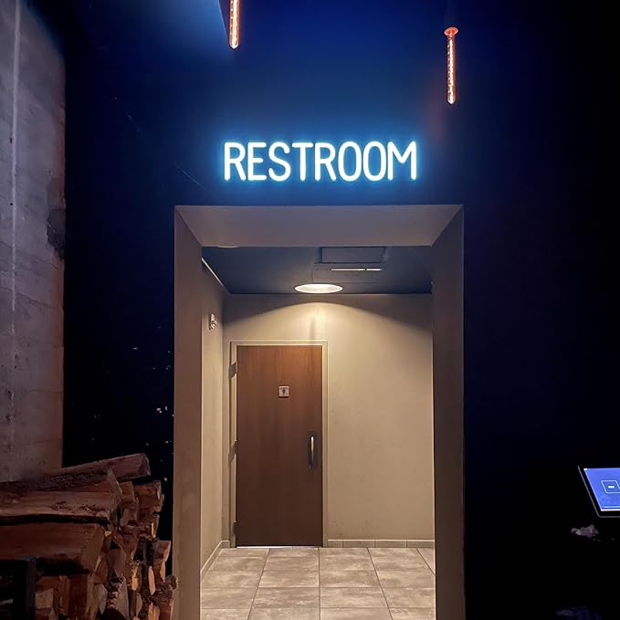 SpellBrite ENTRANCE Sign | Directional Sign with Neon Look, Green LED Light Source | 31.3" x 6.3"